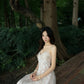 Sweet Light Pink A-Line Dress Spaghetti Straps Lace Jacquard Dress Prom Dress L67