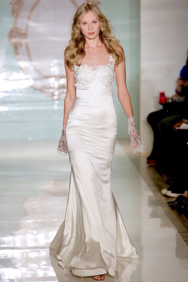 Elegant White Mermaid Dress Spaghetti Strap Lace Beaded Satin Dress Prom Evening Dress L78