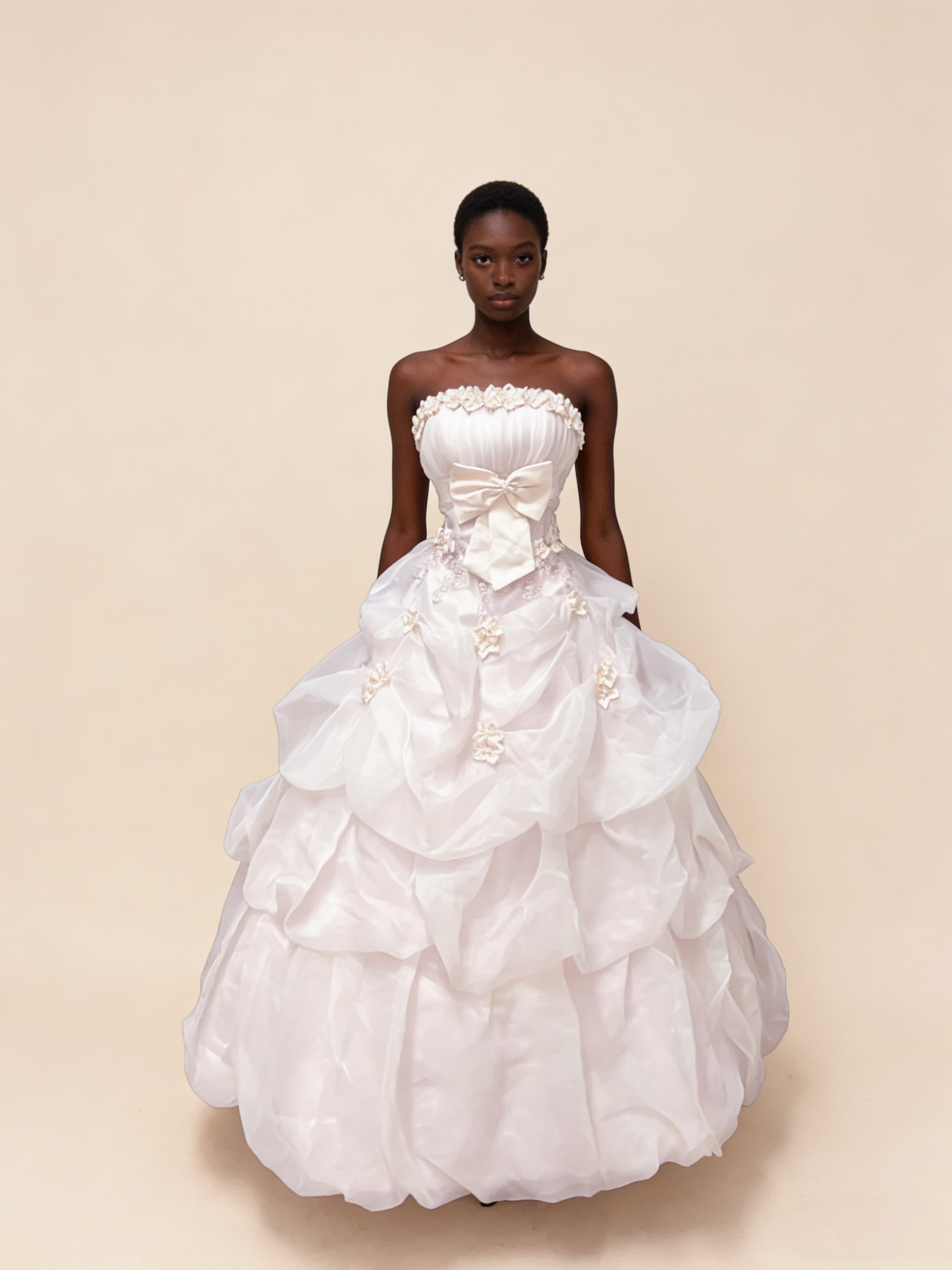 Robe de soirée vintage rose clair sans bretelles, coupe trapèze, tenue d'anniversaire, robe de bal, D1149