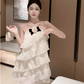 Cute Halter Sleeveless Mini Chiffon Dress Birthday Outfits Dress Party Dress D1734