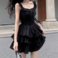 Cute  A Line Square Neckline Pleated Homecoming Dress Birthday Party Prom Dress D1737