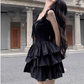 Cute  A Line Square Neckline Pleated Homecoming Dress Birthday Party Prom Dress D1737