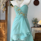 Gorgeous Sweetheart Sleeveless Chiffon Swarovski Crvstals Homecoming Dress Prom Dress D1740