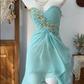 Gorgeous Sweetheart Sleeveless Chiffon Swarovski Crvstals Homecoming Dress Prom Dress D1740