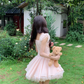 Cute Square Neckline Pleated Cascade Bubble Short Prom Dress Homecoming Dress Quinceanera DressD1758