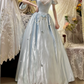 Gorgeous Short Sleeve Bateall Pearl Pleated  Sweet 16 Prom Dress Quinceanera Dress with Handmade flower D1762