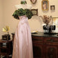 Gorgeous A Line Strapless Handmade Flower Prom Dress Luxury Dinners Dress  D1765