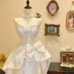 Gorgeous Sweetheart Neckline Swarovski Crystal Handmade Bowknot Train Wedding Dress Prom Dress  D1770