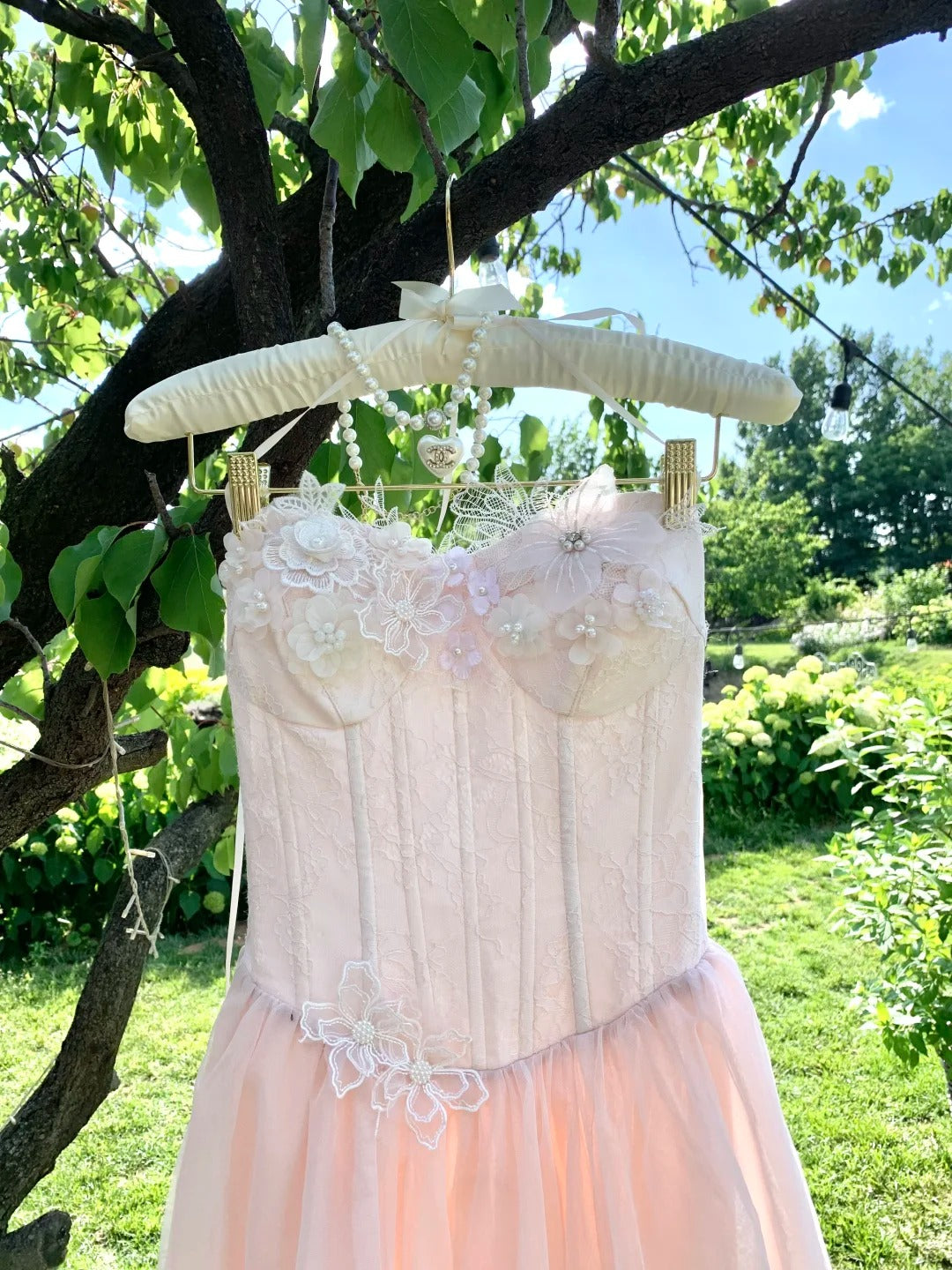 Pretty A Line Spaghetti Straps Flower Long Dress Birthday Outfits Sweet 16 Homecoming Dress D1777