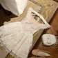 Cute Sleeveless Lace Fold Tiered Short Prom Dress Homecoming Dress Sweet 16 Dress  D1779