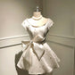 Cute A Line Crew Neck Pearl Crystal Bowknot Short Prom Dress Birthday Party  Sweet 16 Dress   D1782