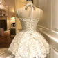Cute Spaghetti Straps Butterfly Pearl Embroidery Pleated Sweet 16 Dress Birthday Party Dress  D1785