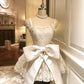 Cute Spaghetti Straps Butterfly Pearl Embroidery Pleated Sweet 16 Dress Birthday Party Dress  D1785
