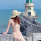 Seaside Spaghetti Straps Sheath Tulle Ruffle Long Dress Party Dress Women Dress Summer Dress D1787