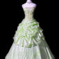 Sweet Strapless Rhinestone Pleated Tiered Evening Dress Prom Dress Ball Gown Sweet 16 Dress D1807