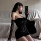 Sexy Black Sweetheart Neckline Short Sheath Skirt Summer Dress Party Dress Women Dress  D1820
