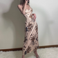 Fashion Spaghetti Straps Backless Priting Ankle Length Skirt Summer Dress Party Dress Women Dress D1825