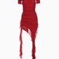 Sweet Cool Girl Strapless Irregular Ruffle Pleated Mesh Dress Dating Dress Summer Dress Women Dress  D1837