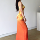 Holiday Style Spaghetti Straps Gradient Slim Fit Printing Seaside Dress Women Dress Dating Dress D1844