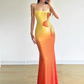 Holiday Style Spaghetti Straps Gradient Slim Fit Printing Seaside Dress Women Dress Dating Dress D1844