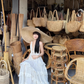 Island Style Halter Backless Tiered Pleated Beach Vacation Dress Women Summer Long Dress D1861