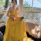 Sweet Crystal V-neck Halter Backless Tulle Pleated Seaside Dress Women Summer Long Dress D1862
