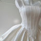 Cute Spaghetti Straps Suqare Neckline Lace-up Pleated Short Prom Dress Sweet 16 Dress Homecoming Dress D1864