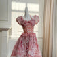 Cute Short Sleeves Lace up Pleated Tiered Lace Quinceanera Dress Homecoming Dress Short Prom Dress D1875