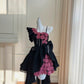 Gorgeous Asymmetrical Neckline Bowknot Pearl Rose Sweet 16 Dress Homecoming Dress Short Prom Dress  D1878