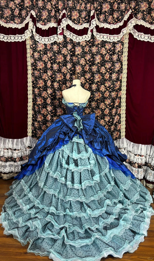 Pretty Sweetheart Neck Pleated Tiered Ball Gown Cocktail Dress Sweet 16 Evening Dress Prom Dress D1992