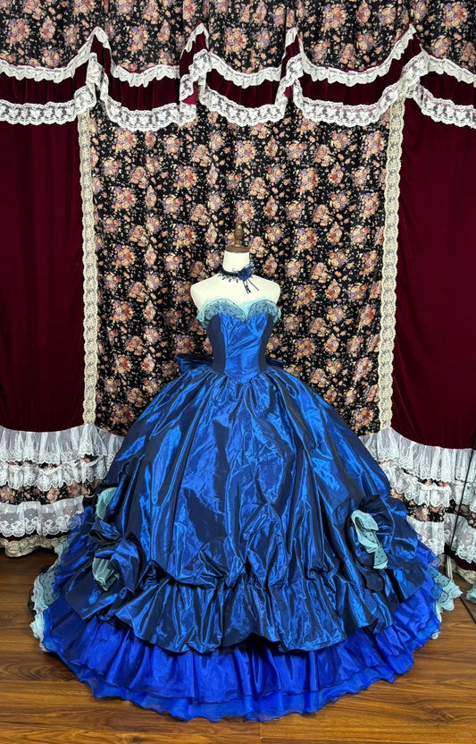 Pretty Sweetheart Neck Pleated Tiered Ball Gown Cocktail Dress Sweet 16 Evening Dress Prom Dress D1992