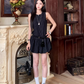 Newest Crew Neck Striped Short Skirt Casual Dress Women Summer Date Dress D1917