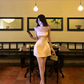 Elegant A Line Crew Neck Beading Tulle Short Party Skirt Women Summer Vacation Seaside Date Dress D1952