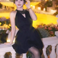 Shiny A Line Halter Crystal Black Pleated Casual Short Party Dress Women Summer Date Dress D1958