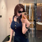 Sexy Halter Sheath Short Summer Skirt Women Date Party Dress D1974