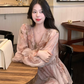 Vacation A Line Pleated Ruffle Floral Dress Short Summer Party Skirt Women Date Dress D1977