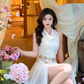 Bohemian Halter Tulle Summer Vacation Seaside Maxi Skirt Women Date Dress D1981