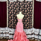 Vintage Sweetheart Neck Swarovski Crystal Pleated Tiered Tulle Mermaid Dress Sweet 16 Prom Dress Birthday Evening Dress D1982