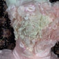 Gorgeous Strapless Flowers Tiered Tulle Ball Gown Quinceanera Dress Prom Dress Evening Dress D1984