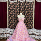 Cute Strapless Floral Tiered Ruffle Birthday Party Dress Quinceanera Dress Prom Dress Evening Dress D1985