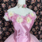 Sweet Strapless Flower Pleated Tulle Ball Gown Birthday Dress Quinceanera Dress Prom Dress Evening Dress D1986