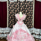 Sweet Off the Shoulder Handmade Flower Pleated Tulle Evening Dress Cocktail Dress Quinceanera Prom Dress D1990