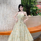 Versatile Spaghetti Straps Lace Neck Lace up Floral Pleated Maxi Dress Women Summer Vacation Dress D2003