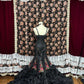 Sexy Spaghetti Straps Embroidered Flower Sequins Beading Pleated Tulle Prom Dress Queen Dress Evening Dance D2009