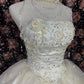 Beauty Strapless Flower Bowknot Rhinestone Lace Pleated Ball Gown Quinceanera Dress Birthday Dress Prom Dress D2011
