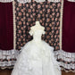 Elegant Off the Shoulder Flower Lace Crystal Ruffle Ball Gown Quinceanera Dress Birthday Dress Prom Dress D2013