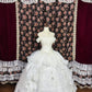 Elegant Off the Shoulder Flower Lace Crystal Ruffle Ball Gown Quinceanera Dress Birthday Dress Prom Dress D2013