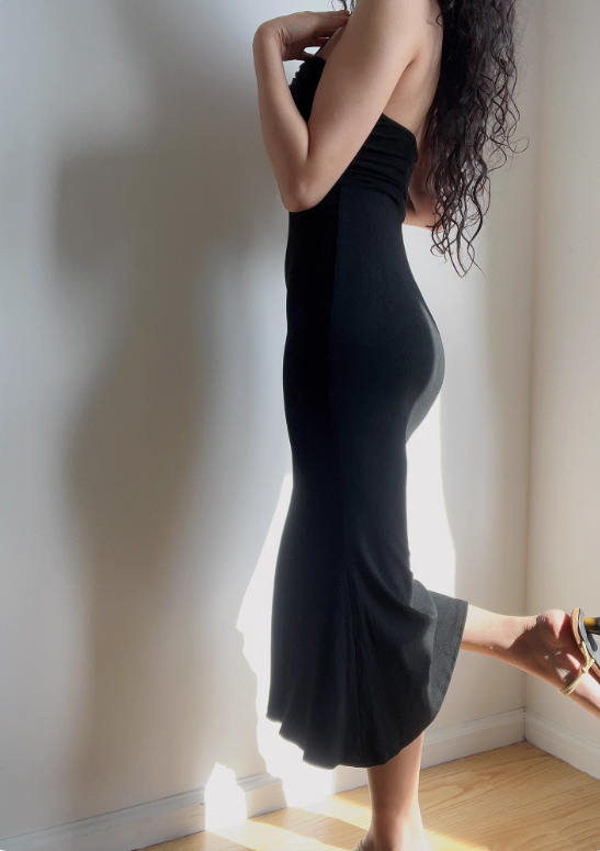 Sexy Halter Fitted Mermaid Skirt Summer Vacation Seaside Dress Women Date Dress  D2047