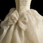 Elegant Strapless Rhinestone Pleated Tiered Tulle Ball Gown Sweet 16 Dress Birthday Party Dress Prom Dress D2070