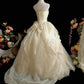 Elegant Strapless Rhinestone Pleated Tiered Tulle Ball Gown Sweet 16 Dress Birthday Party Dress Prom Dress D2070